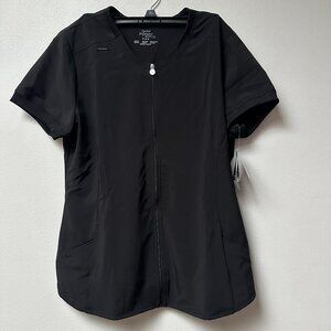 [NWT]Cherokee Women's Certainty Infinity Scrubs Top - Black. MEDIUM